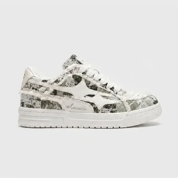 Decarba Broken Camo Green Sneakers (1)