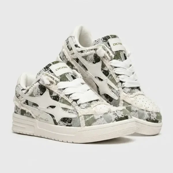 Decarba Broken Camo Green Sneakers (10)