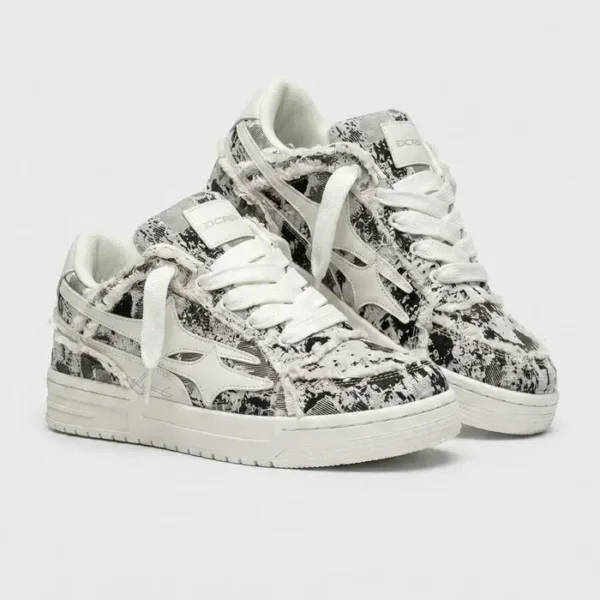 Decarba Broken Camo Grey Sneakers (10)