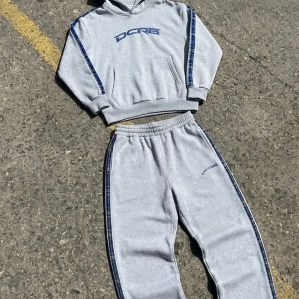 Decarba Checkered Stripe Tracksuit (13)