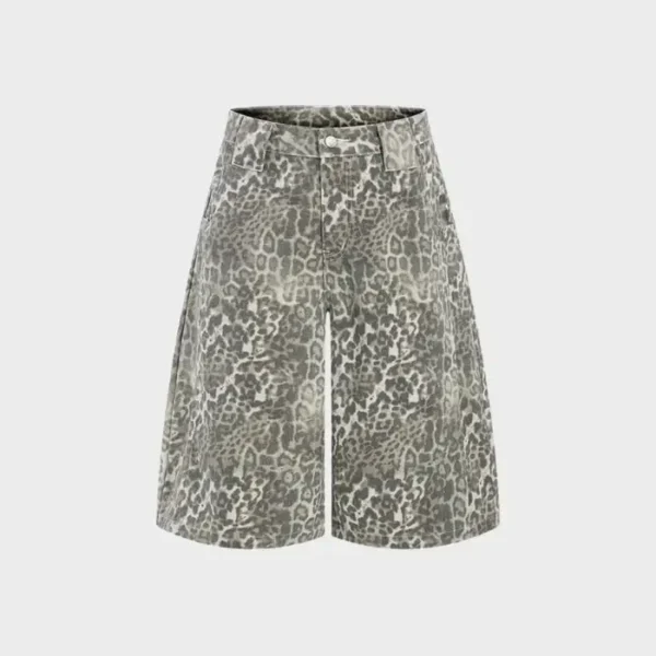Decarba Leopard Baggy Jorts (1)