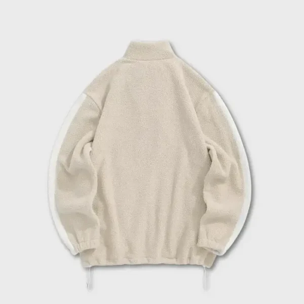 Decarba Retro Fleece Jacket Light Coffee (5)