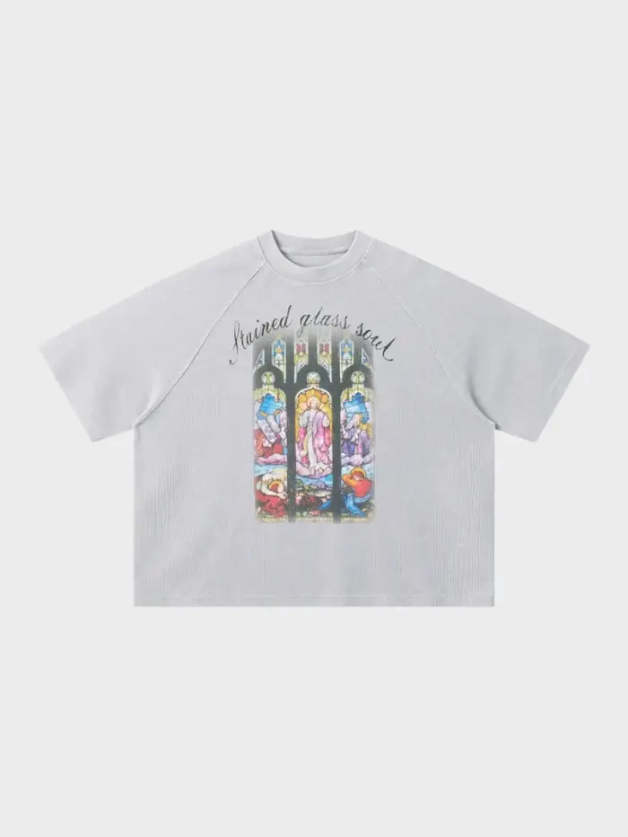 Decarba Waffle Knit Soul Tee Grey (1)