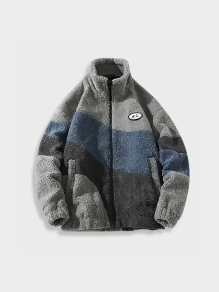 Decarba X Fuzzy Retro Fleece Jacket Grey (1)